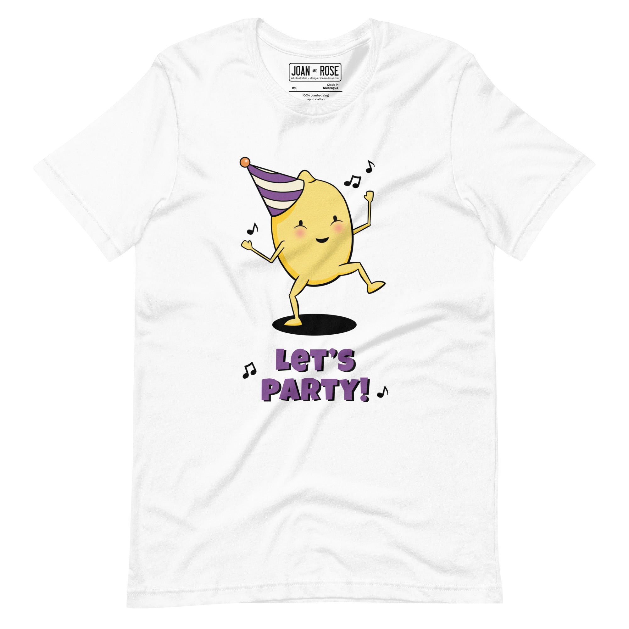 White version of Lemon Party t-shirt